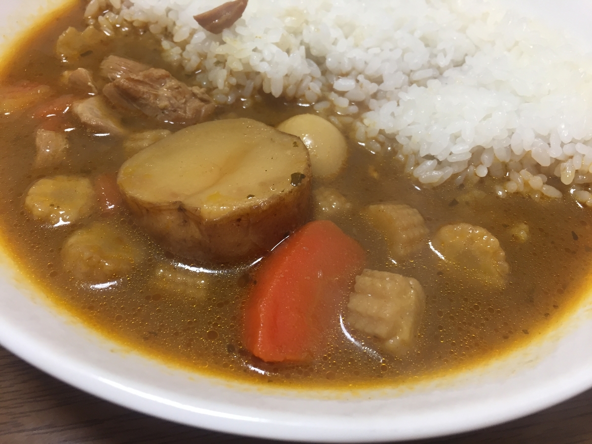 無印良品「チキンとごろごろ野菜のスープカレー」