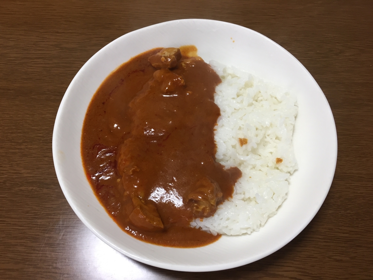 無印良品のバターチキンカレー