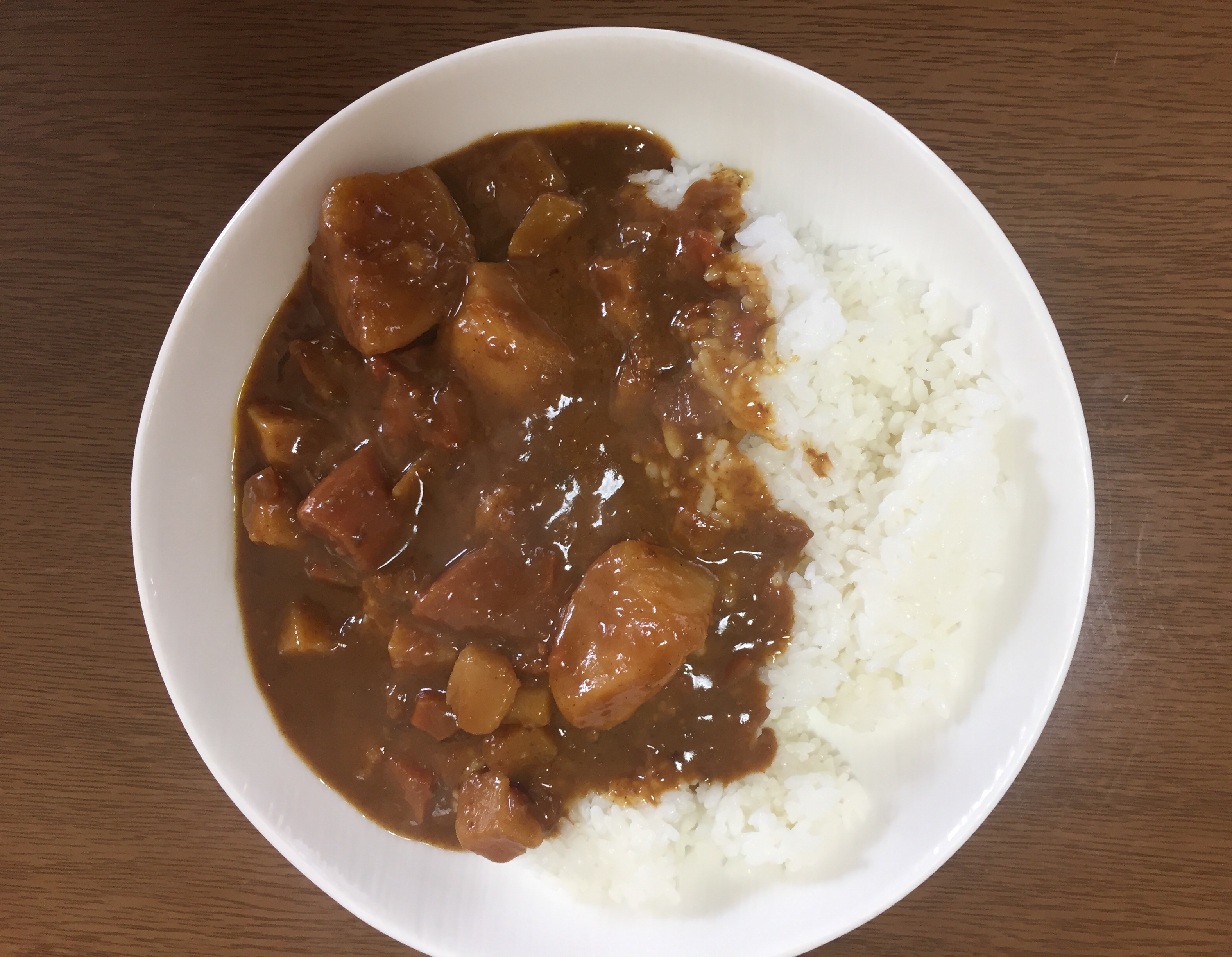 無印良品のごろごろ野菜と豚ひき肉の大盛りカレー