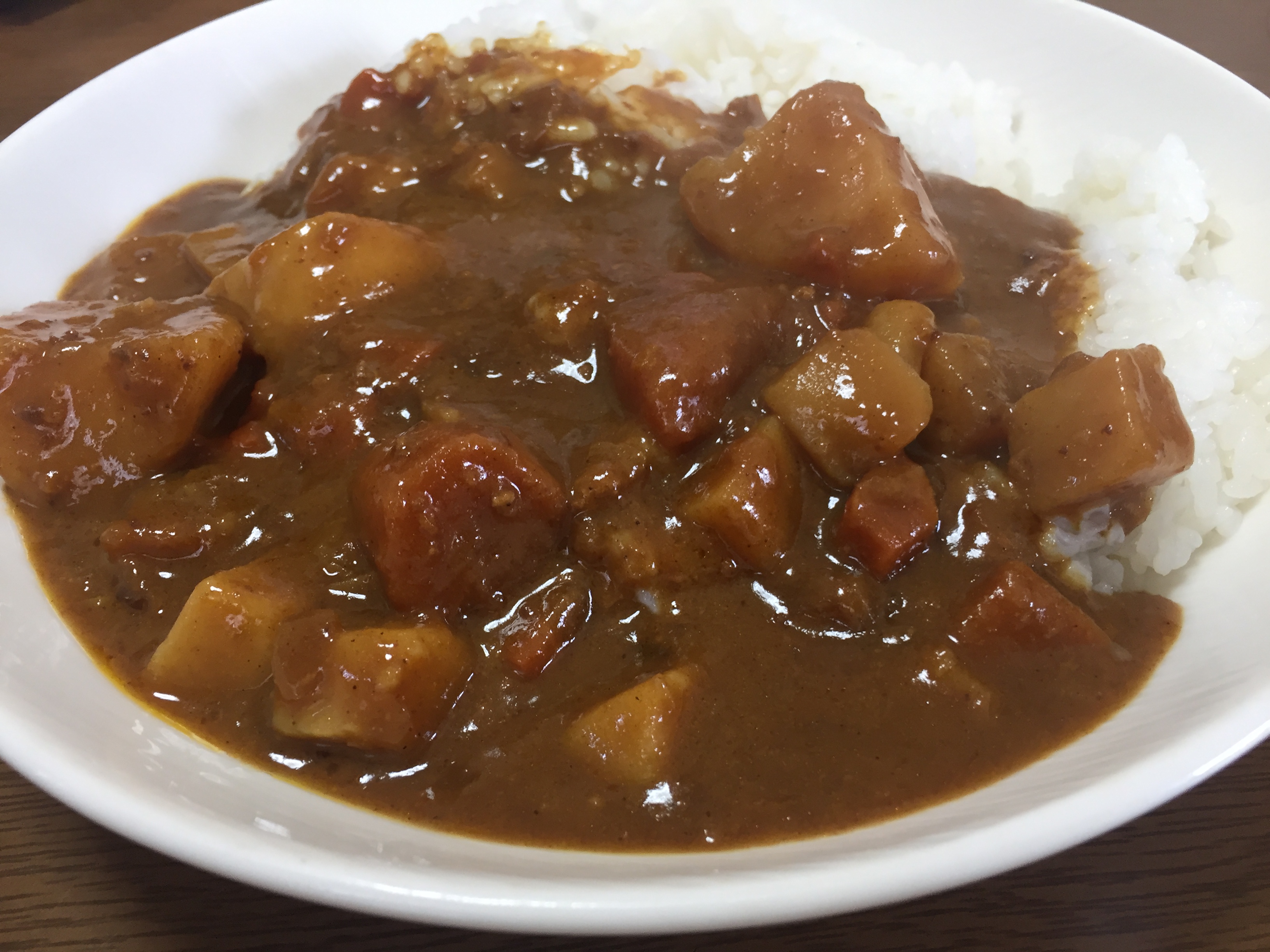 無印良品のごろごろ野菜と豚ひき肉の大盛りカレー