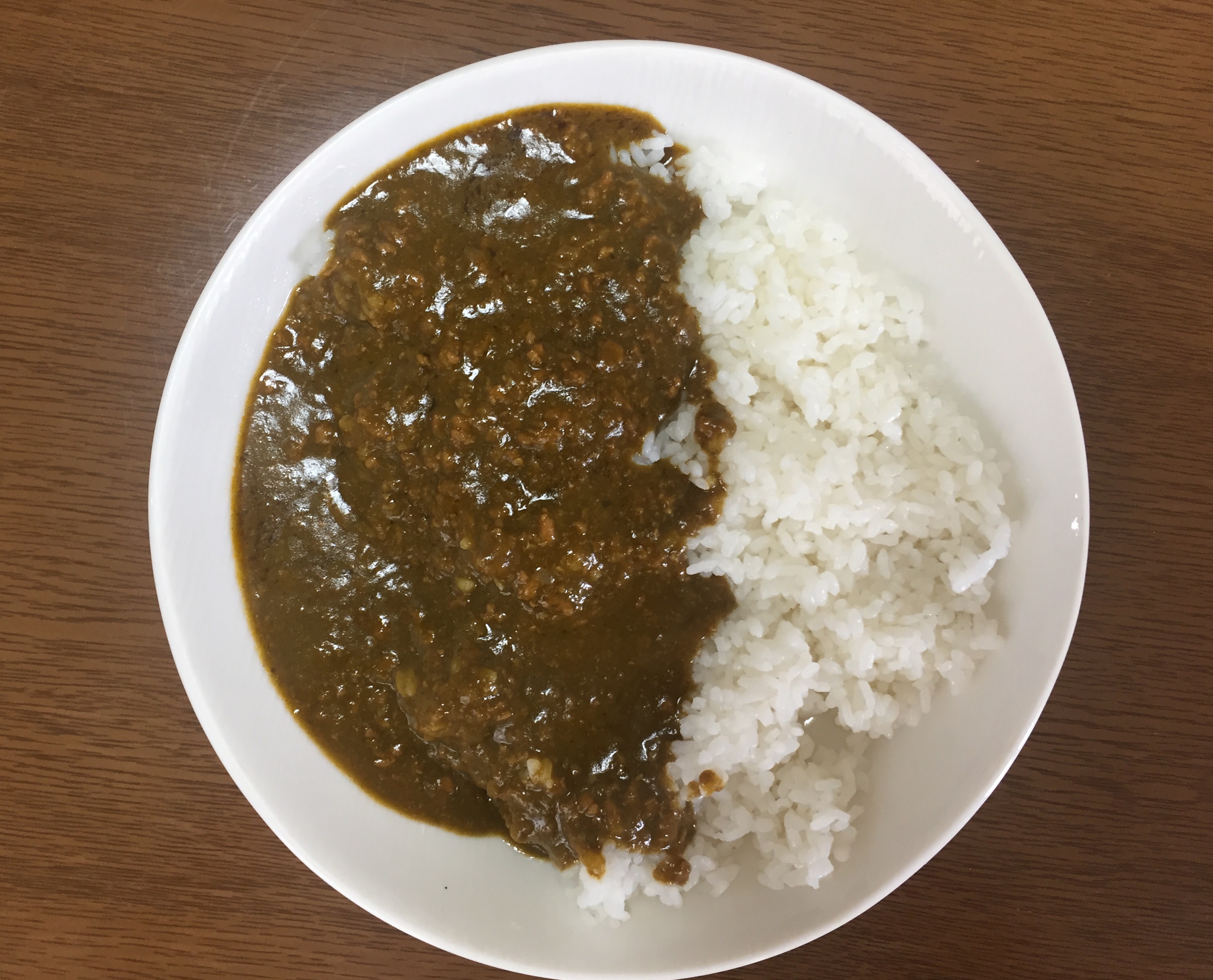 無印良品の辛くないほうれん草のキーマカレー