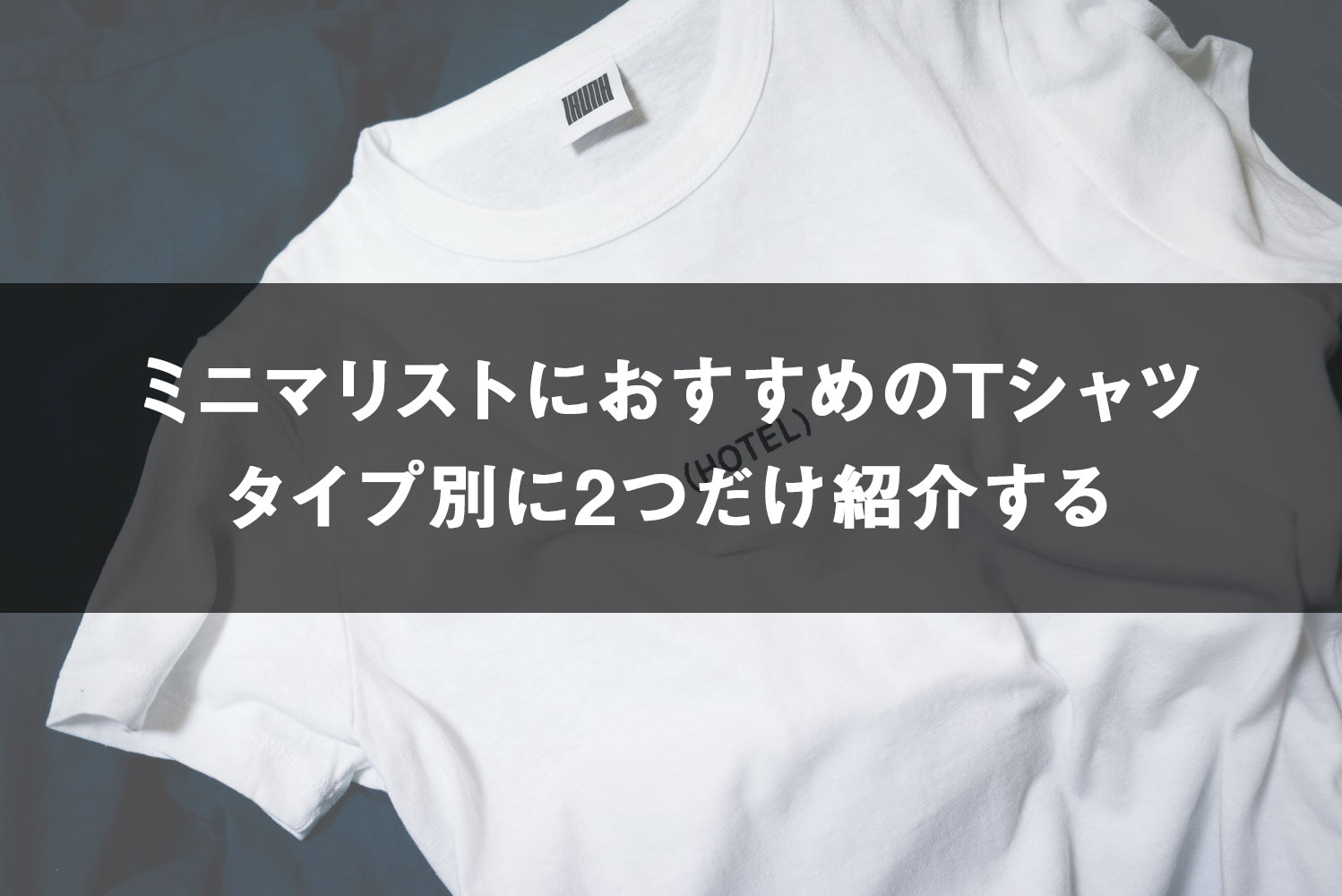 タイプ別 ミニマリストにおすすめの白tシャツを２着紹介する メンズ レディース One Style Depot